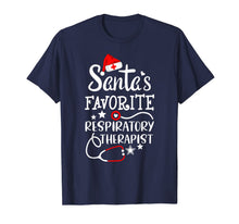 Load image into Gallery viewer, Santa's Favorite Respiratory Therapist Christmas Crew T-Shirt