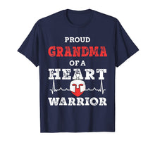 Load image into Gallery viewer, Proud Grandma of a Heart Warrior CHD Awareness T-Shirt-6001302