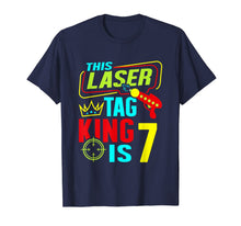 Load image into Gallery viewer, This Laser Tag King Is 7 Kids Birthday Party Lasertag Gift T-Shirt
