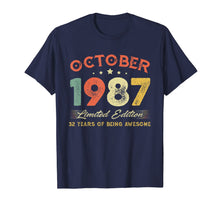Load image into Gallery viewer, October 1987 32 Years Old Vintage 32nd Birthday Gifts T-Shirt