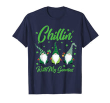 Load image into Gallery viewer, Chillin With My Gnomies Plaid St Patricks Day Gifts T-Shirt-5896071