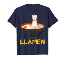 Load image into Gallery viewer, Llamen Llama Ramen Noodle Japanese Anime Kawaii Gift T-Shirt