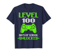 Load image into Gallery viewer, Level 100 Days Of School Unlocked Gamer Video Games Boys T-Shirt-1242438