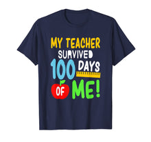 Load image into Gallery viewer, My Teacher Survived 100 Days Of Me 100 School Days T-Shirt-659316
