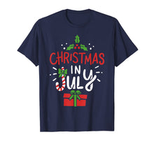 Load image into Gallery viewer, Christmas In July T Shirt Summer Beach Tshirt Hawaiian Gift 352467