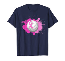 Load image into Gallery viewer, Volleyball Pink Ribbon Breast Cancer Awareness Gifts T-Shirt