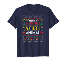 Load image into Gallery viewer, Funny shirts V-neck Tank top Hoodie sweatshirt usa uk au ca gifts for Filthy Animal Ya Merry Christmas Ugly Sweater Tshirt 118330