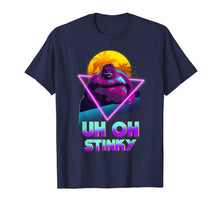 Load image into Gallery viewer, Uh Oh Stinky Poop Le Monke 80s Vaporwave Outrun Style T-Shirt
