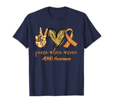 Load image into Gallery viewer, Peace Love Cure Ribbon ADHD Awareness Gifts TShirt857843