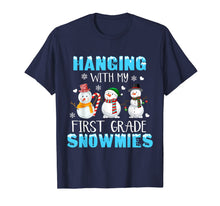 Load image into Gallery viewer, Funny shirts V-neck Tank top Hoodie sweatshirt usa uk au ca gifts for Hanging With My First grade Snowmies Snowman Teacher Xmas T-Shirt 1085816