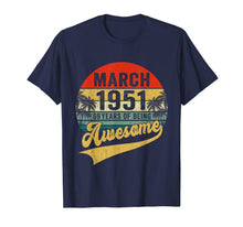 Load image into Gallery viewer, Vintage Retro March 1951 69th Birthday Gifts 69 Years Old TShirt1015902