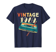 Load image into Gallery viewer, Vintage 1969 Music Cassette 50th Birthday Gifts 50 Years Old T-Shirt 132987
