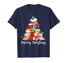Load image into Gallery viewer, Reading Books Tree Librarian Nerd Christmas Gifts T-Shirt