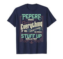 Load image into Gallery viewer, Mens Pepere Knows Everything Funny Pepere Christmas Gifts T-Shirt-1701851