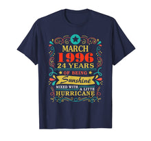 Load image into Gallery viewer, Sunshine March 1996 24th Birthday Gifts Hurricane Funny T-Shirt-3971142