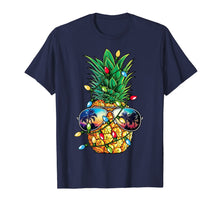 Load image into Gallery viewer, Pineapple Christmas Tree Lights Xmas Men Gifts Sunglasses T-Shirt-226693