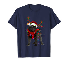 Load image into Gallery viewer, Santa Pug reindeer Light Christmas gifts T-Shirt-1259960