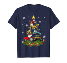 Load image into Gallery viewer, Tractor Christmas Tree gift Holiday Tractor funny xmas Gift T-Shirt