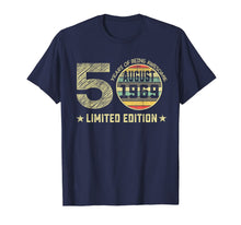 Load image into Gallery viewer, 50th Birthday Gifts 50 Years Old August 1969 Limited Edition T-Shirt 165163