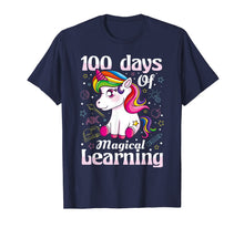 Load image into Gallery viewer, 100th Day of School Unicorn T Shirt Girls 100 Days of School T-Shirt-872386