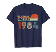 Load image into Gallery viewer, Mens 35th Wedding Anniversary Gifts Husband Since November 1984 T-Shirt