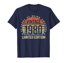 Load image into Gallery viewer, 40 Year Old Gifts Vintage 1980 Limited Edition 40th Birthday T-Shirt-210554