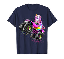 Load image into Gallery viewer, Monster Truck Unicorn Birthday Party Monster Truck Girl Gift TShirt145379