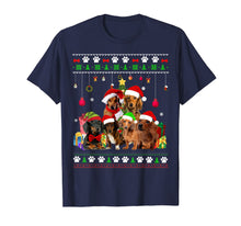 Load image into Gallery viewer, Funny shirts V-neck Tank top Hoodie sweatshirt usa uk au ca gifts for Dachshund Christmas Ugly Sweater Style Dog Xmas Gift T-Shirt 472580