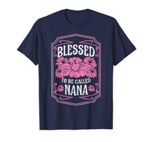 Load image into Gallery viewer, Blessed To Be Called Nana Cute Floral Christmas Gifts T-Shirt-1859848