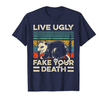 Load image into Gallery viewer, Live Ugly Fake Your Death Retro Vintage Opossum TShirt17102
