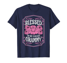 Load image into Gallery viewer, Blessed To Be Called Grammy Cute Floral Christmas Gifts T-Shirt-3159722