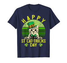 Load image into Gallery viewer, St Patricks Day Gifts Happy St Cat Tricks Day Cat Leprechaun TShirt856347