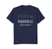 Load image into Gallery viewer, Funny shirts V-neck Tank top Hoodie sweatshirt usa uk au ca gifts for Nashville Tennessee Shirt - Downtown Skyline Calligraphy Tee 1879498