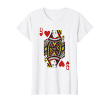 Load image into Gallery viewer, Funny shirts V-neck Tank top Hoodie sweatshirt usa uk au ca gifts for Queen of Hearts Playing Card Poker Card Costume Gift Shirt 277805