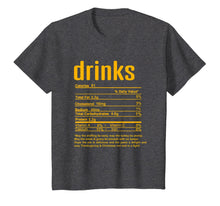 Load image into Gallery viewer, Thanksgiving Drinks Nutritional Facts T-Shirt