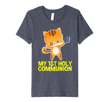 Load image into Gallery viewer, Funny shirts V-neck Tank top Hoodie sweatshirt usa uk au ca gifts for My 1st Holy Communion Dabbing Cat Gifts for Boy Girl Premium T-Shirt 2018533