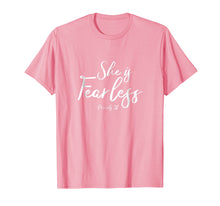 Load image into Gallery viewer, Funny shirts V-neck Tank top Hoodie sweatshirt usa uk au ca gifts for She is fearless Proverbs 31 shirt 3829985