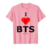 Load image into Gallery viewer, Funny shirts V-neck Tank top Hoodie sweatshirt usa uk au ca gifts for I LOVE BTS T SHIRT BOY BAND FAN SHIRT HEART T-SHIRT 2708667