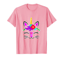 Load image into Gallery viewer, Funny shirts V-neck Tank top Hoodie sweatshirt usa uk au ca gifts for Unicorn Kitty Caticorn Face Kitten Tshirt | Cat Girls Gifts 2192559