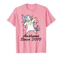 Load image into Gallery viewer, Funny shirts V-neck Tank top Hoodie sweatshirt usa uk au ca gifts for Unicorn Dabbing Awesome Since 2010 9th yrs Birthday Gifts 1227699