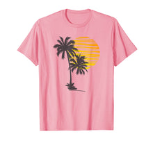 Load image into Gallery viewer, Sunset Beach Palm Tree TShirt Funny Summer Vacation Holiday T-Shirt