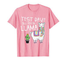 Load image into Gallery viewer, Funny shirts V-neck Tank top Hoodie sweatshirt usa uk au ca gifts for Teacher Test Day No Prob Llama Testing Shirt for Teachers T-Shirt 1643116