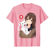 Load image into Gallery viewer, Funny shirts V-neck Tank top Hoodie sweatshirt usa uk au ca gifts for Cute Anime Girl and Kitty Cat Tee Shirt 385201