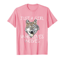 Load image into Gallery viewer, Funny shirts V-neck Tank top Hoodie sweatshirt usa uk au ca gifts for Just A Girl Who Loves Wolves Tshirt Cute Wolf Tee Shirt Gift 750866