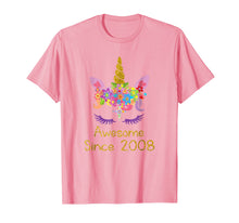 Load image into Gallery viewer, Funny shirts V-neck Tank top Hoodie sweatshirt usa uk au ca gifts for Cute 11th Birthday Unicorn Girls Tshirt, Awesome since 2008 1012434