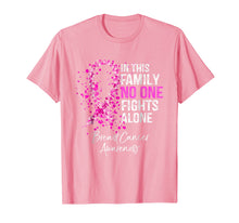 Load image into Gallery viewer, In This Family No One Fights Alone Shirt Breast Cancer