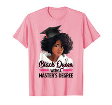 Load image into Gallery viewer, Black Queen Masters Degree Tshirt Best Graduation Gifts