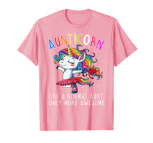 Load image into Gallery viewer, Aunticorn Like A Normal Aunt Only More Awesome Unicorn Tee