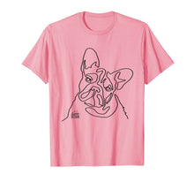 Load image into Gallery viewer, French Bulldog Original 1 Line Art Illustration Frenchie Dog T-Shirt-1933612
