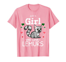 Load image into Gallery viewer, Just A Girl Who Loves Lemurs Madagascar Flag Colors Gift T-Shirt-3187030